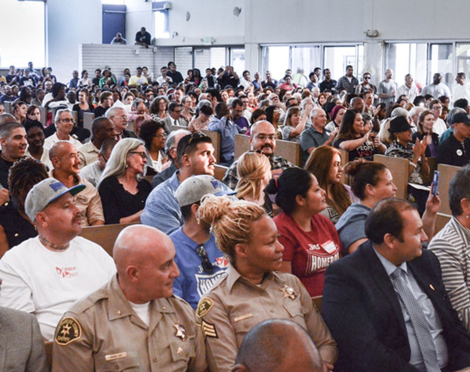 Los Angeles community members gathered for a public meeting